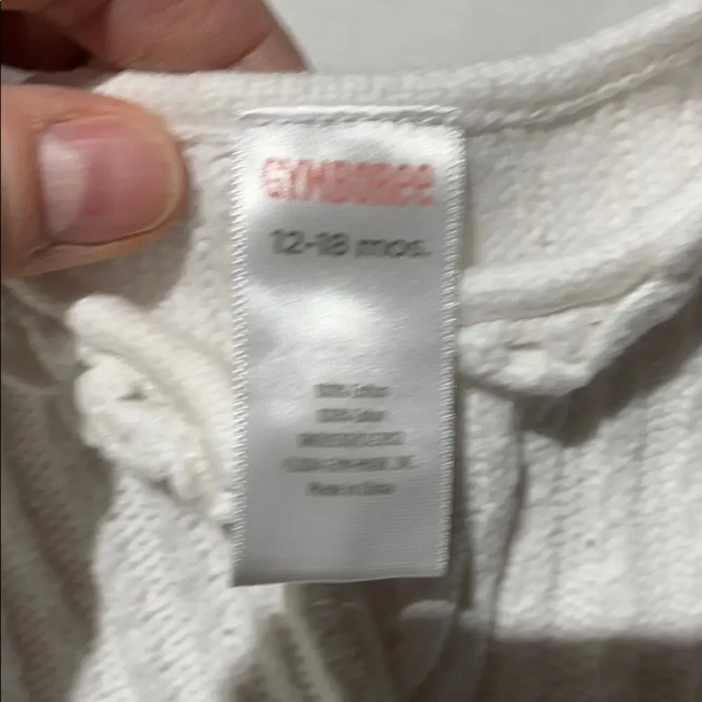 Gymboree 12-18m simple 💯 cotton cardigan euc